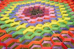 Brie-Comte-Robert, Ansicht eines doppelten Hexagon-Drachen,