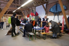 Kinderdrachen bauen Kürbisfest Mundenhof