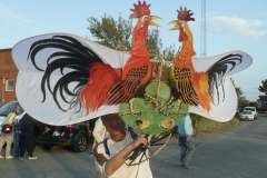 Ausstellung der chinesische Drachen in der Halle
