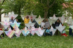 Waldof-Schule/ Gespenster-Drachen bauen mit Kindern