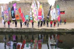 Fahnenparade durch Brie-Comte-Robert