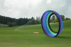 Hütten, ein Windrad