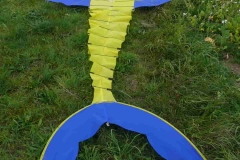 Zappelfisch/Versuch2 mit Ballonstoff und CFK